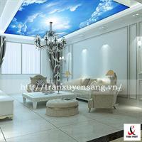 Thi công trần xuyên sáng bầu trời nhà chị Thủy – Phố Mới – Lào Cai