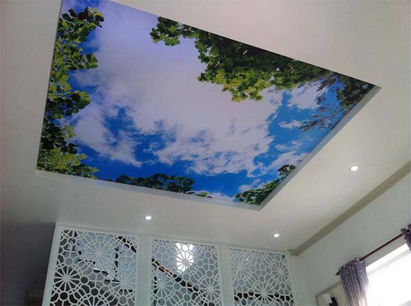 Thiết kế trần phòng khách đẹp, hiện đại