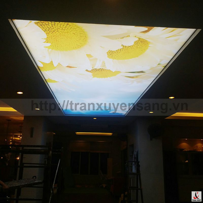 Dự án trần xuyên sáng tại nhà chị Thủy - Thành phố Hòa Bình