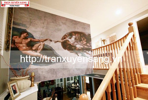 Không gian sau khi hoàn thiện tường xuyên sáng