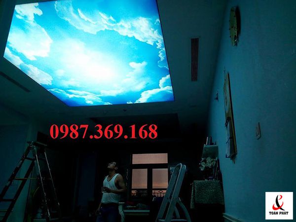 Trần in bầu trời cho không gian nội thất cao cấp