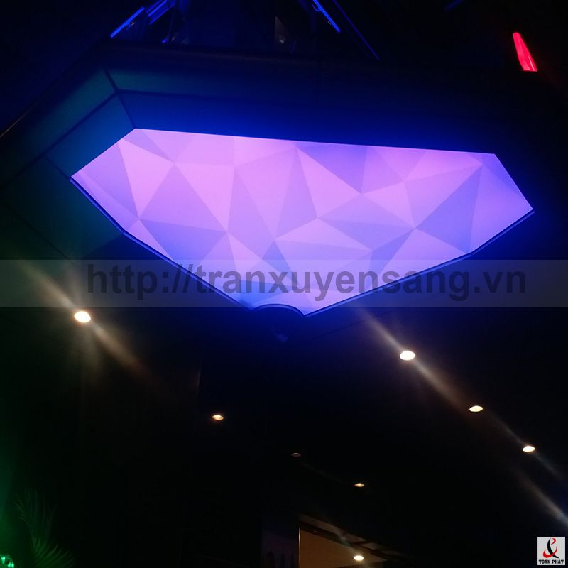 Thi công trần xuyên sáng tại khách sạn AP - Hòa Bình