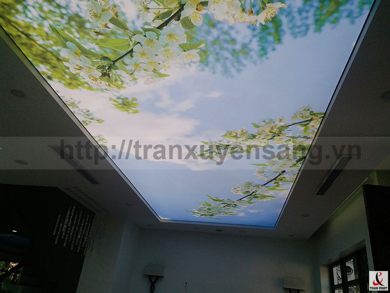 Thi công trần xuyên sáng Mrs. Lê Vinhome Long Biên