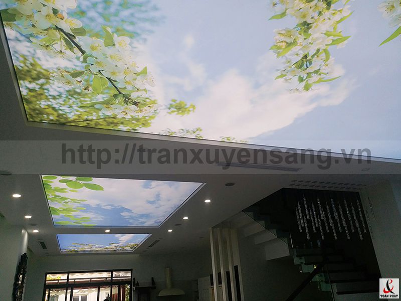 Thi công trần xuyên sáng Mrs. Lê Vinhome Long Biên