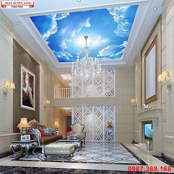 Đắm chìm trong những thiết kế trần phòng khách hiện đại đẹp mê hồn
