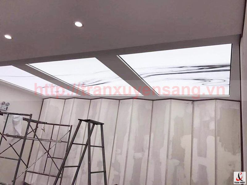 Công trình thi công trần xuyên sáng tại Củ Chi