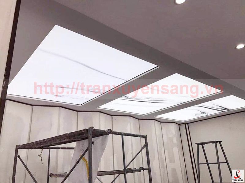Công trình thi công trần xuyên sáng tại Củ Chi