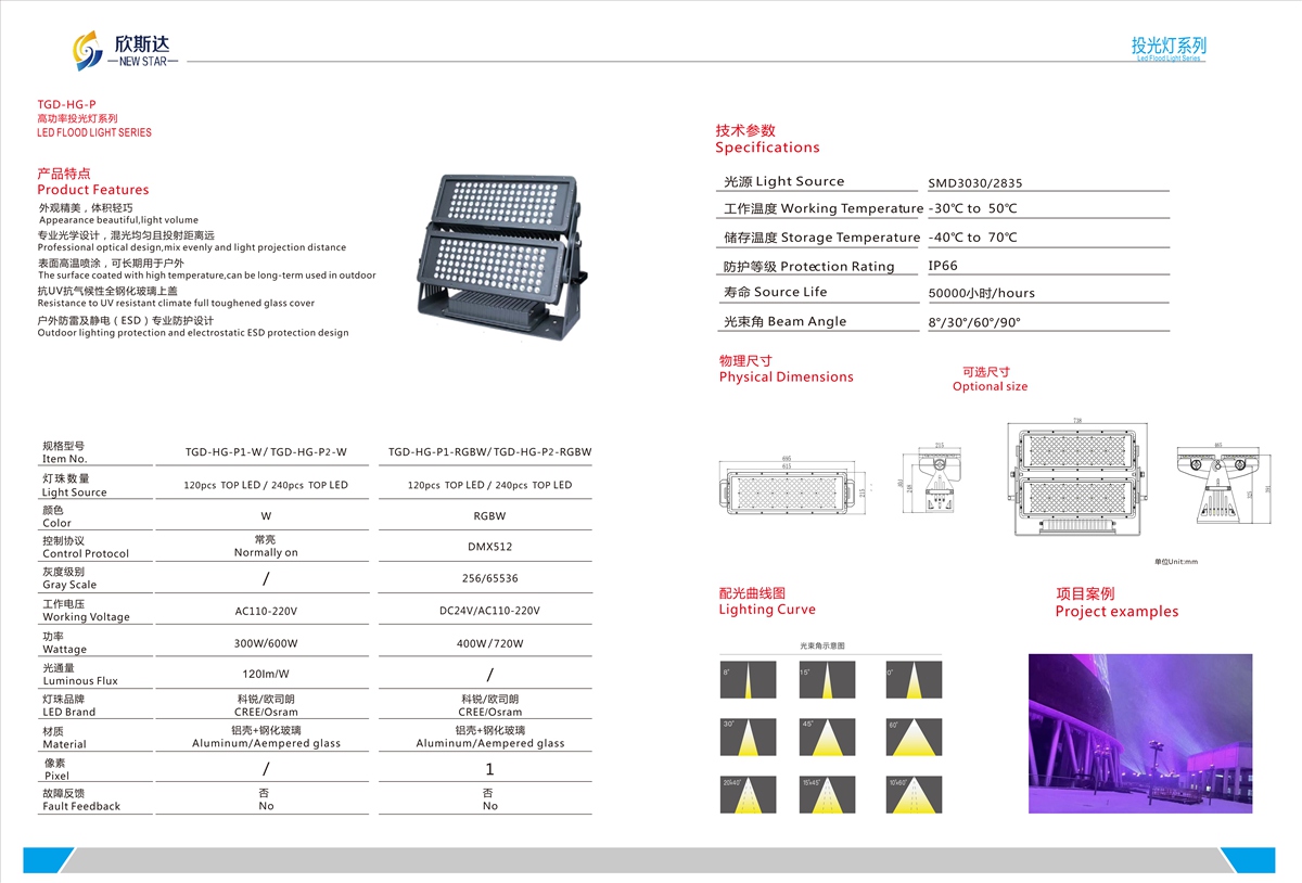 TGD-HG-P LED FLOOD LIGHT SERIES