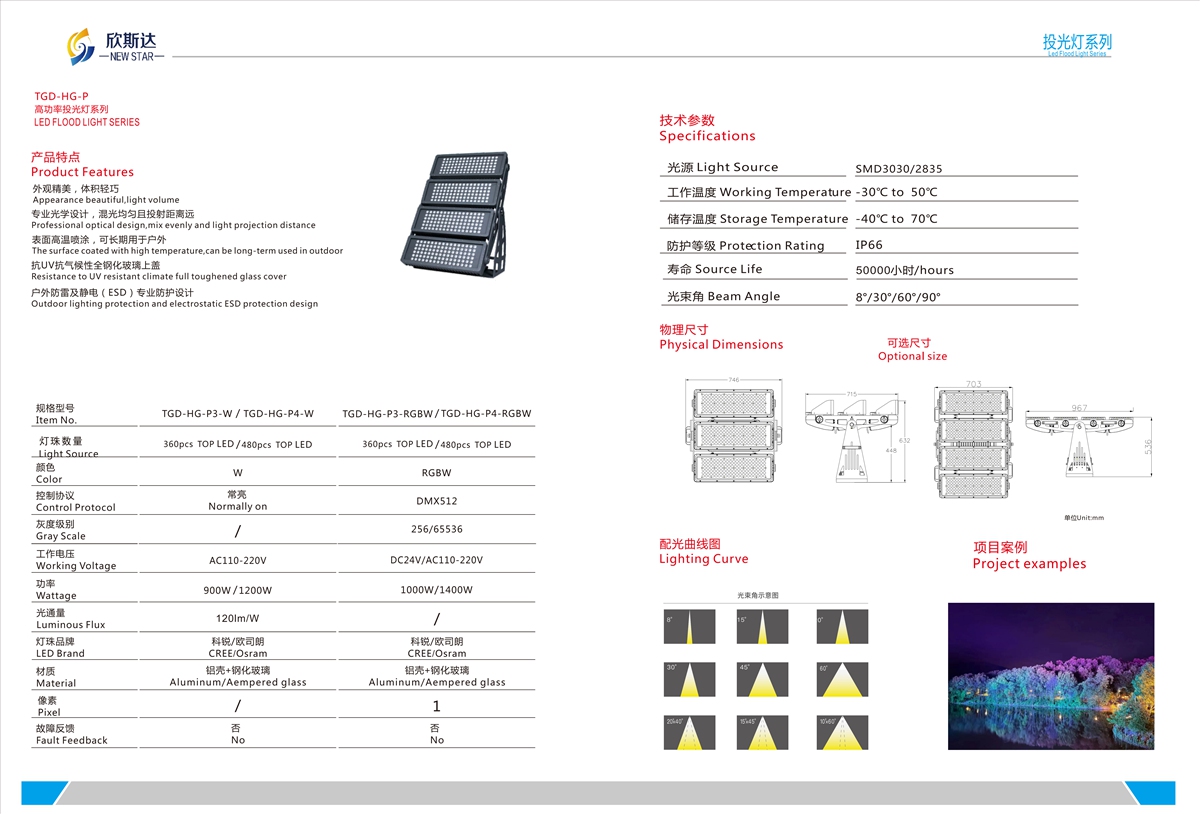 TGD-HG-P LED FLOOD LIGHT SERIES