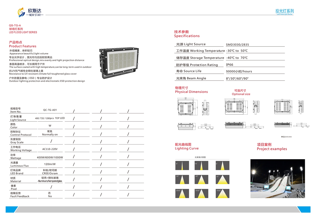 QS-TG-A LED FLOOD LIGHT SERIES